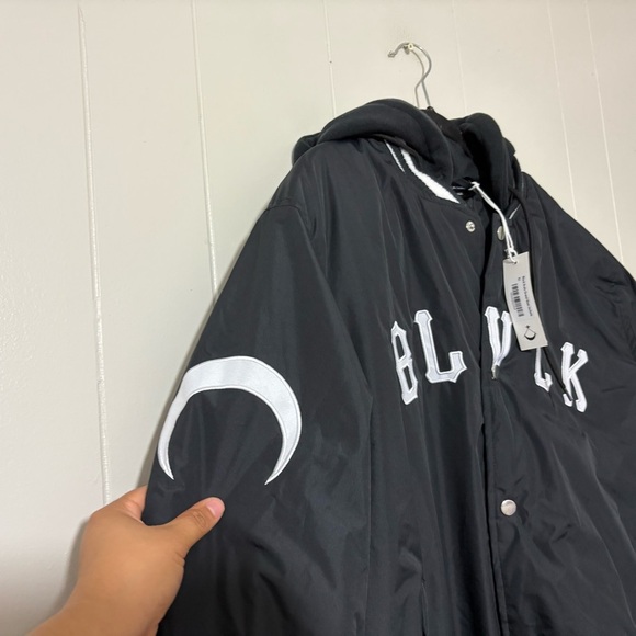 Black Scale Grand Slam Hooded Varsity Jacket Size L NWT - Picture 5 of 12